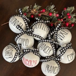 COPY - Rae Dunn Handmade inspired Christmas ornaments